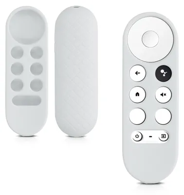 Produktbild von kwmobile Hülle Fernbedienung kompatibel mit Google Chromecast 2020 4K / Chromecast 2022 HD Hülle - Silikon Case für TV Zubehör in Grau