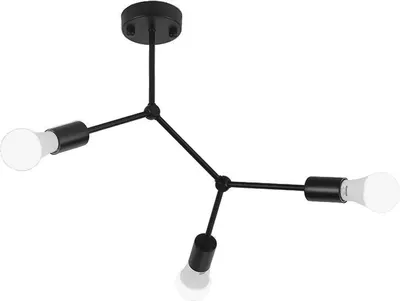 Produktbild von tooLight Pendellampe App736-3C Schwarz 3-Lichtquelle E27 40X40X45Cm