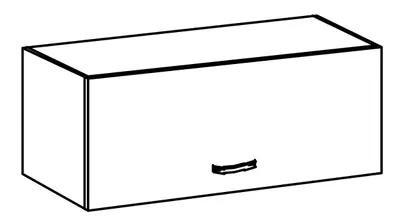 Produktbild von Küchenschrank modern klassisch Schrankvitrine Wandschränke für das Landhaus