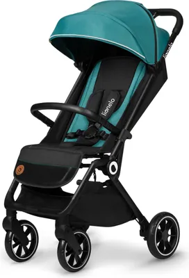 Produktbild von LIONELO Cloe Zusammenklappbarer Kinderwagen bis zu 22 kg, Verstellbare Rückenlehne Schlaffunktion, 5-Punkt-Gurt Große Schwenkräder Moskitonetz Grün
