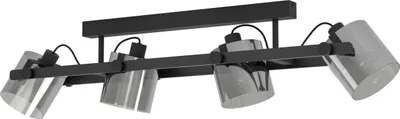 Image de EGLO Hornwood 2, 4 ampoule(s), E27, IP20, noir, transparent