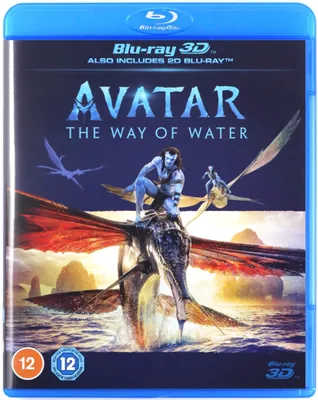 The front cover of a Blu-ray 3D movie case for 'Avatar: The Way of Water'.