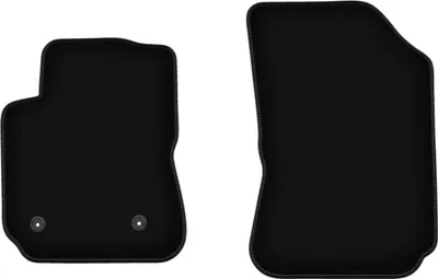 Immagine prodotto di Wielganizator Tappetini anteriori in velluto per Citroen C4 Cactus (2014-2018, crossover) neri, set 2 pz, con fissaggi