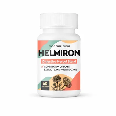 Produktbild von Helmiron Nahrungsergänzungsmittel – 60 Kapseln – mit Nelkenextrakt, Schachtelhalmextrakt, Süßholzwurzelextrakt, Kürbiskernextrakt – Für Erwachsene., KI-generiertes Bild