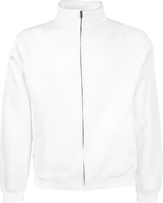 Produktbild von Fruit Of The Loom Herren Sweat-Jacke / Sweatshirt mit Reißverschluss BC1375 (L) (weiß)