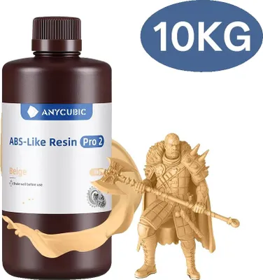 Image de résine 3D, haute précision Sensibilité aux UV, compatible avec les imprimantes LCD et DLP, 10kg Beige
