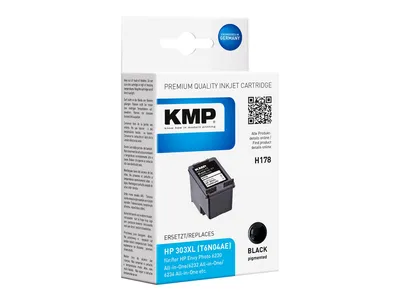 Image de KMP H178 - 12.9 ml - noir - compatible - cartouche d'encre (alternative à : HP 303XL) - pour HP Envy Photo 62XX, Photo 71XX, Photo 78XX ; Tango