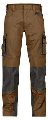 Immagine prodotto di DASSY® Nova pantaloni da lavoro con tasche per ginocchiere LEHMBRAUN/ANTHRAZITGRAU taglia 54 lunghezza: PLUS
