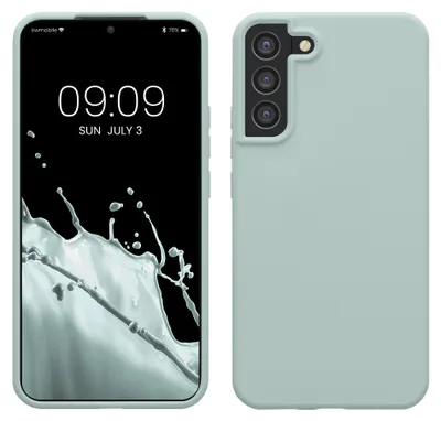 Produktbild von kwmobile Handyhülle für Samsung Galaxy S22 Plus Hülle - Case Silikon - Kabelloses Laden - Schutzhülle Cover in Cool Mint