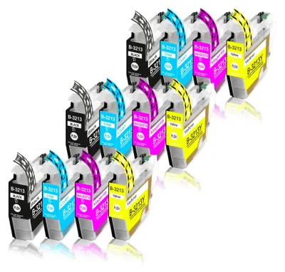 Produktbild von 12er Pack Druckerpatronen LC3213 kompatibel mit DCP-J772 J772DW