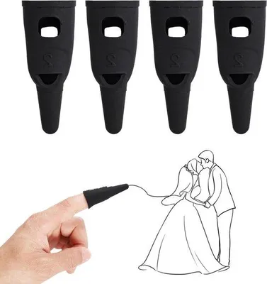 Produktbild von Silikon Stylus Set für Touchscreens - Hohe Empfindlichkeit - 4 Stück - für iPad iPhone Android - Alle Touchscreens - Präzise Stylus-Pennen