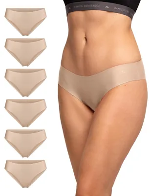 Zdjęcie produktu dla BIKINI DANISH ENDURANCE – Damskie majtki do bikini, mikrofibra, zestaw 6 sztuk, kolor beżowy, rozmiar M