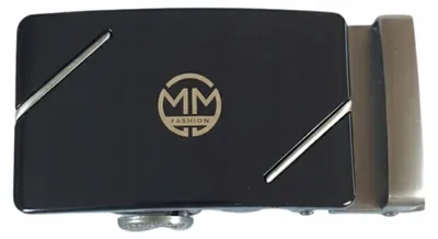 Produktbild von MODERN MAN Automatische Gürtelschnalle Herren Schwarz Silber