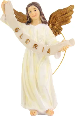 Produktbild von FADEDA Engel   / Höhe:8 cm / handbemalt / detailgetreue Krippen Figuren - Weihnachten Tisch Dekoration Krippe Zubehör