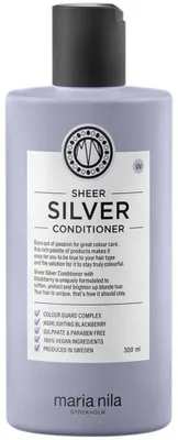 Produktbild von Maria Nila Sheer Silver, Frauen, Blond, Blond, Feuchtigkeitsspendend, Weichmachend, Verstärkung, 300 ml, Flasche