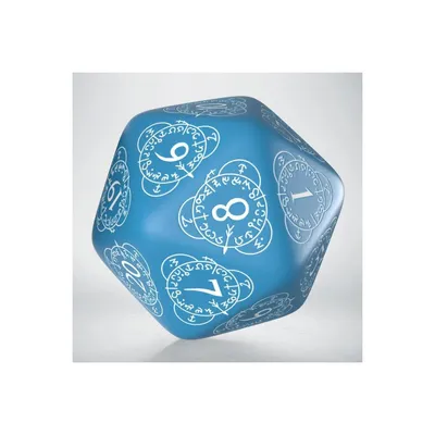 Image de 20LEV06 - Cube compteur de niveau D20, bleu & blanc (1)