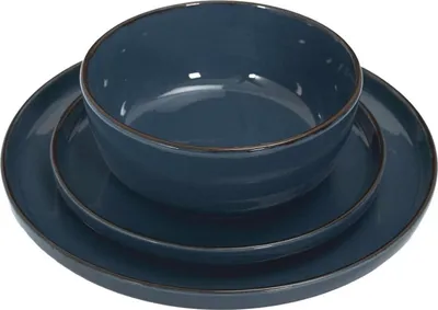 Immagine prodotto di HowHomely set di 12 piatti da portata in Vetroceramica blu Boho