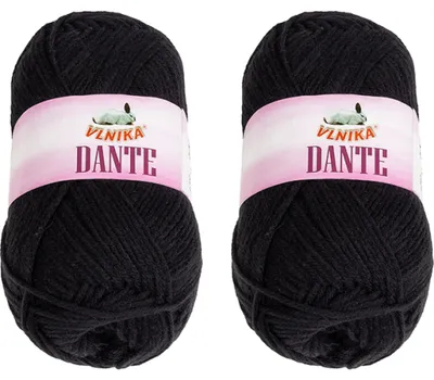 Obrázek produktu pro SET 2ks - Příze DANTE - 100 g, 160 m - Černá