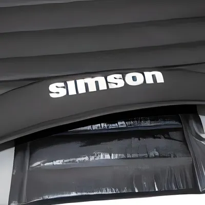 Immagine prodotto di Coprisedile testurizzato, nero con scritta Simson - Simson S53, S83, SR50, SR80