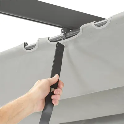 Produktbild von Leco Dachtextil inklusive Schutzdach für Pergola lichtgrau