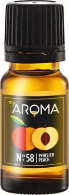 Produktbild von myAROMA Flavour Drops Pfirsich 10ml - Zuckerfrei, Kalorienfrei & Vegan