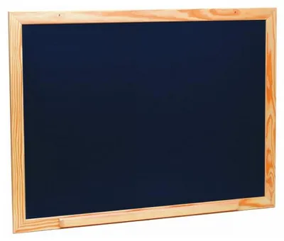Image de Tres grand tableau noir mural en bois 88 x 66 cm - jeujura - 8780 - jeu educatif