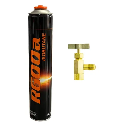 Image de Kit R600a Réfrigérant 420 g + valve pour réfrigérateurs et installations frigorifiques industrielles