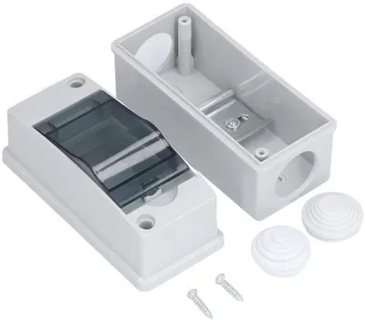 Wasserdichte Verteilerschutzbox mit transparentem Deckel für den Außenbereich, IP65 - Elektrische Anschlussdose für