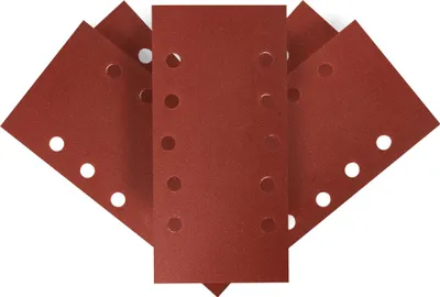Produktbild von Klett-Schleifpapier 115 x 230 mm, K240, 5 Stück, mit Löchern