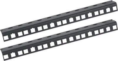 Productafbeelding van Rackrail voor serverkast - 10 inch, 6 HE, Zwart (2 stuks)