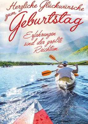 Produktbild von Geburtstag  Glückwunschkarte im Format 115x17cm mit Umschlag