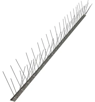 Obrázok produktu pre Odstrašovač vtákov s hrotmi z nehrdzavejúcej ocele, rozmery 50 x 12 cm (výška)
