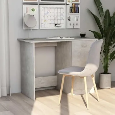 Produktbild von Schreibtisch in Betongrau 100x50x76 cm aus Holzwerkstoff