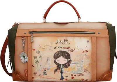 Produktbild von Anekke Reisetasche Peace & Love Travel Bag Camel mehrfarbig