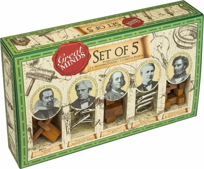 Immagine prodotto di Set di 5 puzzle Great Minds (Uomo)