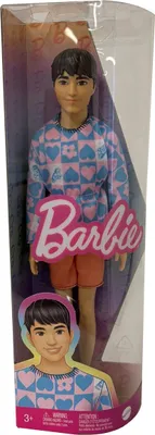 Obrázok produktu pre Mattel Barbie Fashionistas Bábika Ken so štíhlym telom, odnímateľná košeľa s dlhým rukávom, Mattel HRH24