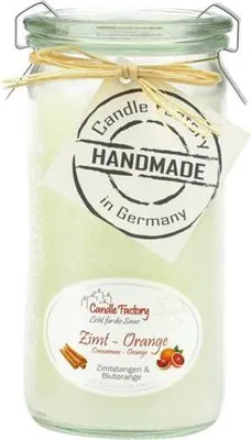 Produktbild von Duftwindlicht "Zimt Orange" - Größenwahl: Mini-Jumbo
