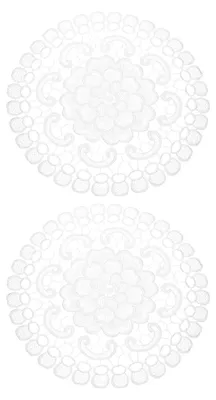 Produktbild von Häkeldeckchen Spitzendeckchen - Tischsets im 2er Set - Weiß - Ø 30 cm