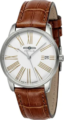 Produktbild von Zeppelin 8347-4 Damenuhr Flatline Braun