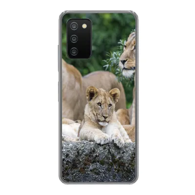 Produktbild von MuchoWow® Handyhülle Schutzhülle Hülle für Samsung Galaxy A03s Löwen - Tiere - Jungtiere Silikon Softcase Handy Hülle - Schutz
