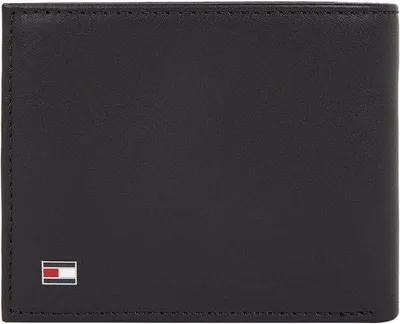 Zdjęcie produktu dla Mini portfel skórzany w kolorze czekoladowym, 11 x 9 x 2 cm, męski