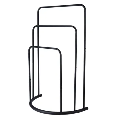 Produktbild von Bathroom Solutions Handtuchständer 49,5x75 cm Metall Schwarz