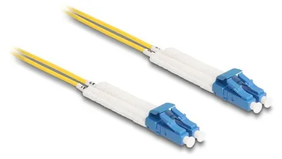 Produktbild von DeLOCK LWL Kabel LC Duplex zu LC Duplex Singlemode OS2 winkelbar 0,5 m, 0,5 m, OS2, LC, LC