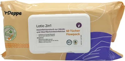 Produktbild von Desinfektionstücher Hände & Fläche Lotio 2in1 60 St