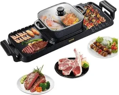Produktbild von Elektrische 2in1 Grill-Pfanne Hotpot