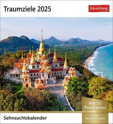 Immagine prodotto di Destinazioni da sogno: Calendario settimanale 2025 con 53 cartoline