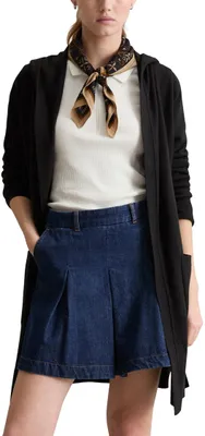 Produktbild von Marc OߴPolo Denim Damen Cardigan lang mit Kapuze, Schwarz (Black), XL