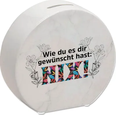 Produktbild von Nichts gewünscht Spardose mit Spruch Wie du es dir gewünscht hast NIX
