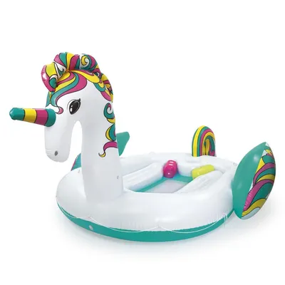 Produktbild von Bestway® 6-Personen-Badeinsel Einhorn 590 x 404 cm
