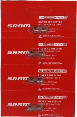 Immagine prodotto di Maglie di bloccaggio catena SRAM Road Power Lock 12 velocità, D1, argento (confezione da 4)